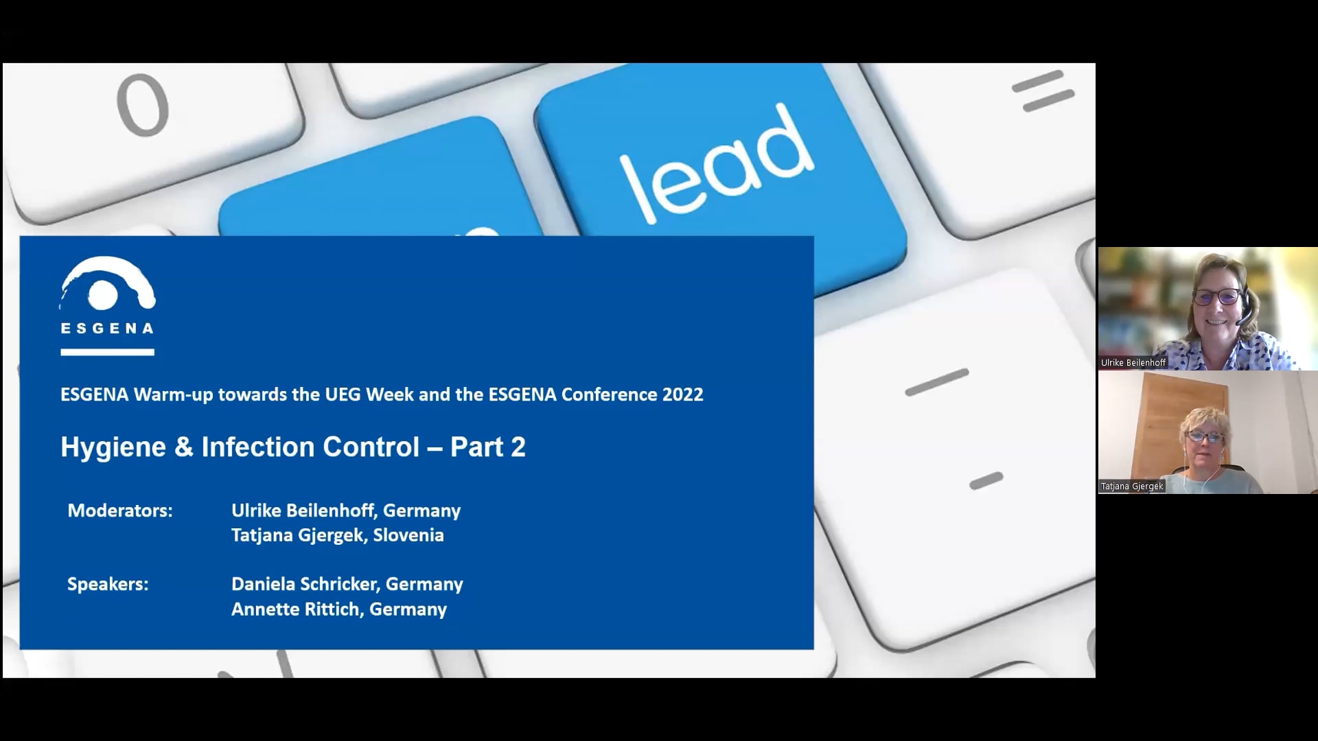 ESGENA Warm-Up 3: Hygiene and Infection Control