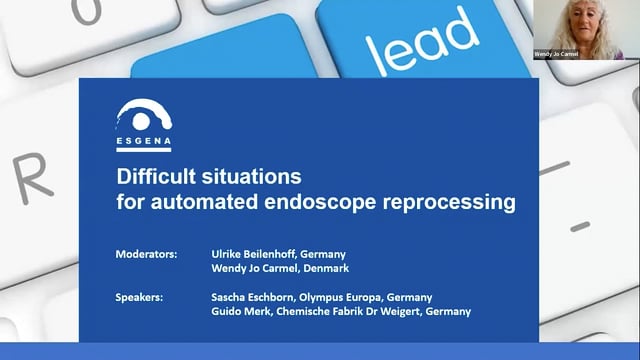 ESGENA Warm-Up 1 (before ESGE Days 2023): Difficult situations for automated endoscope reprocessing