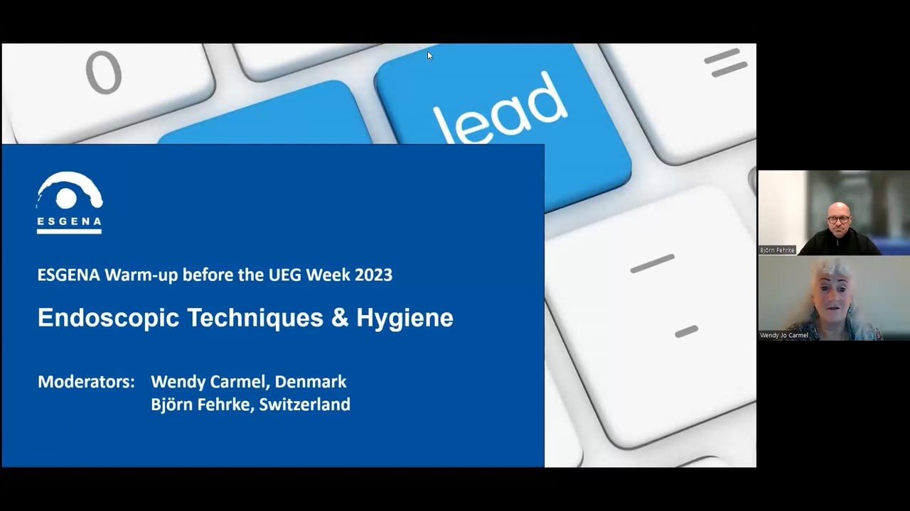 ESGENA Warm up 4 (prior to UEG Week 2023): Endoscopic Techniques & Hygiene