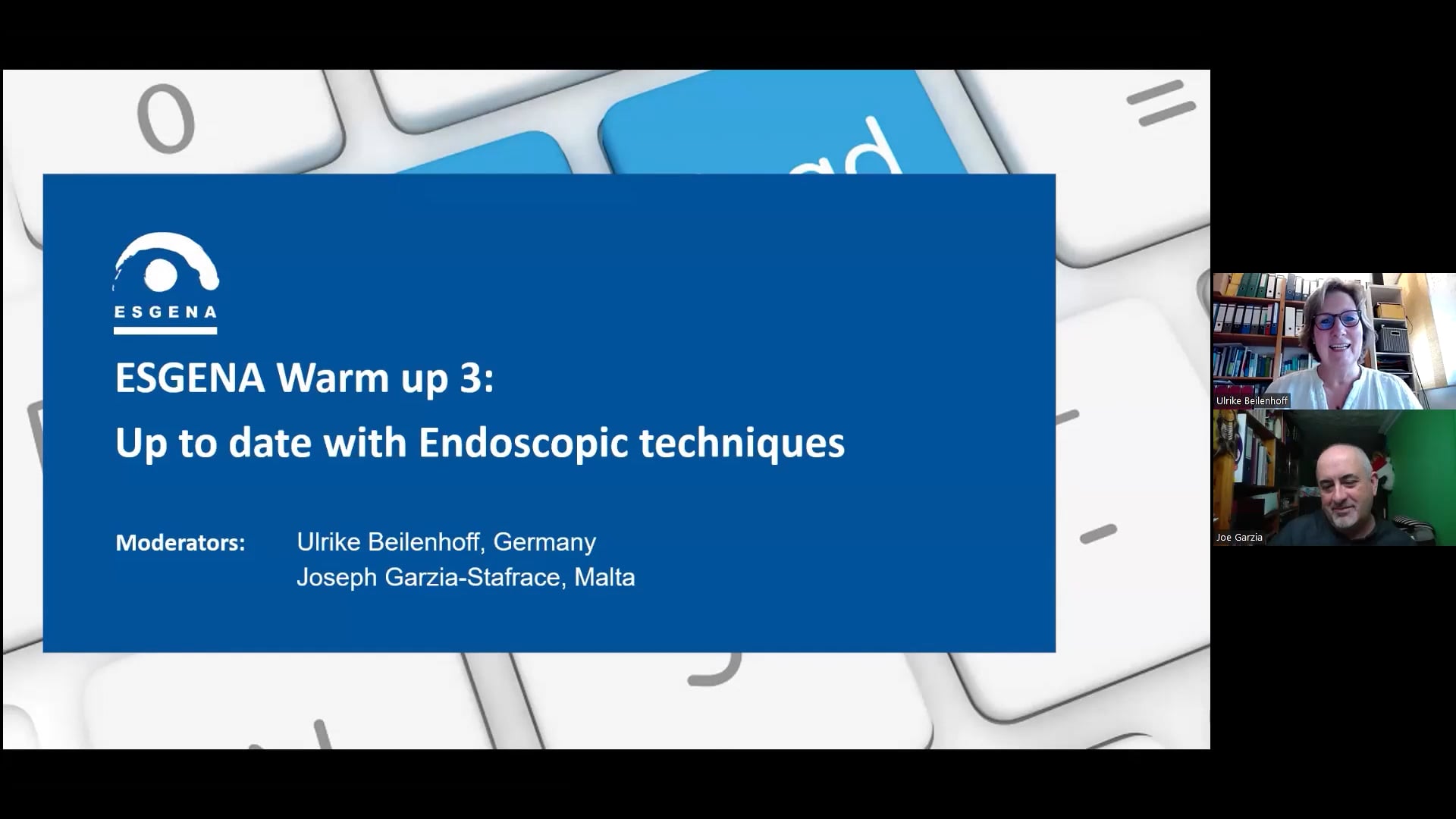 ESGENA Warm up 3: Up to date with Endoscopic techniques
