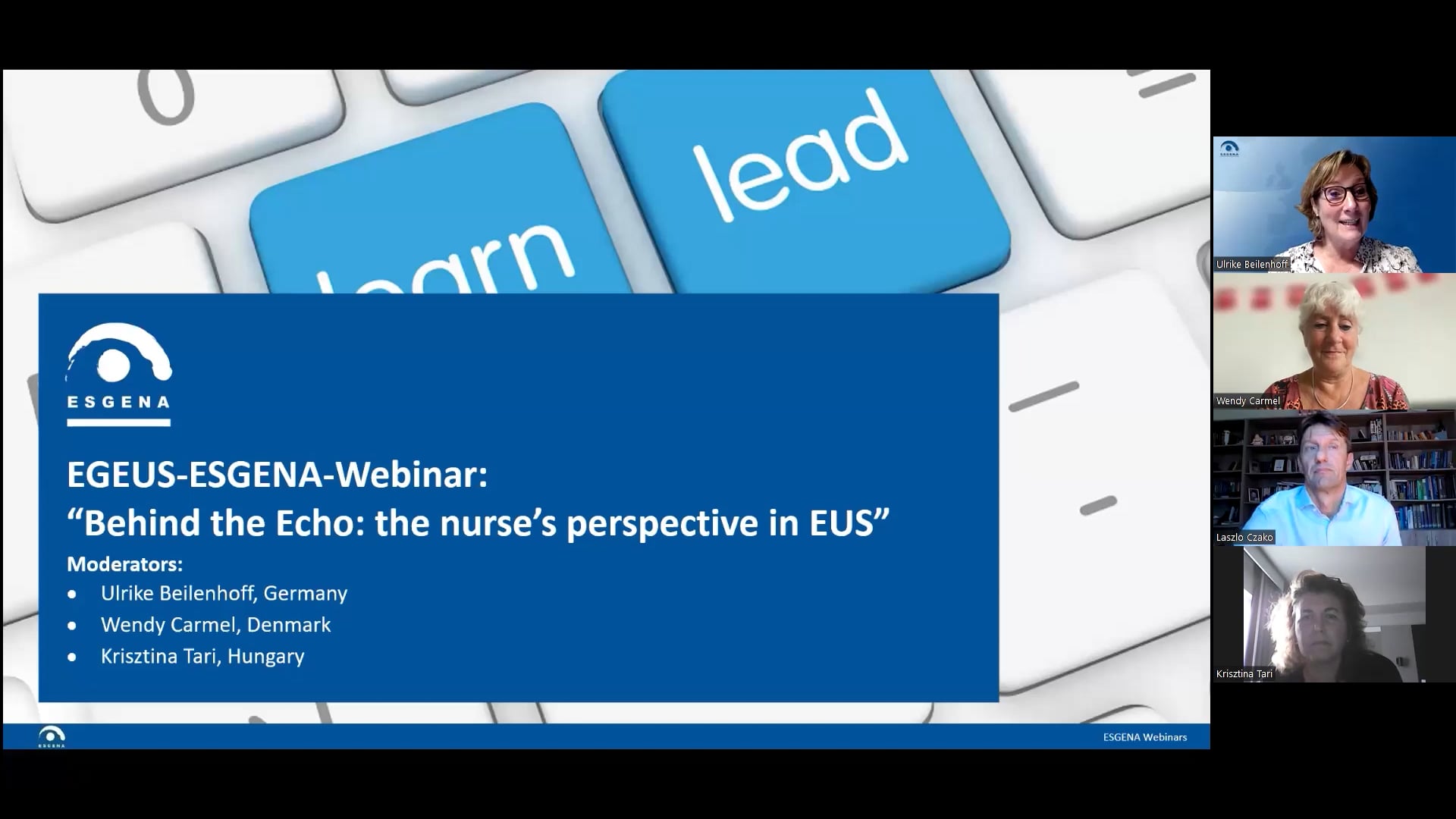 EGEUS-ESGENA-Webinar:  “Behind the Echo: the nurse’s perspective in EUS”