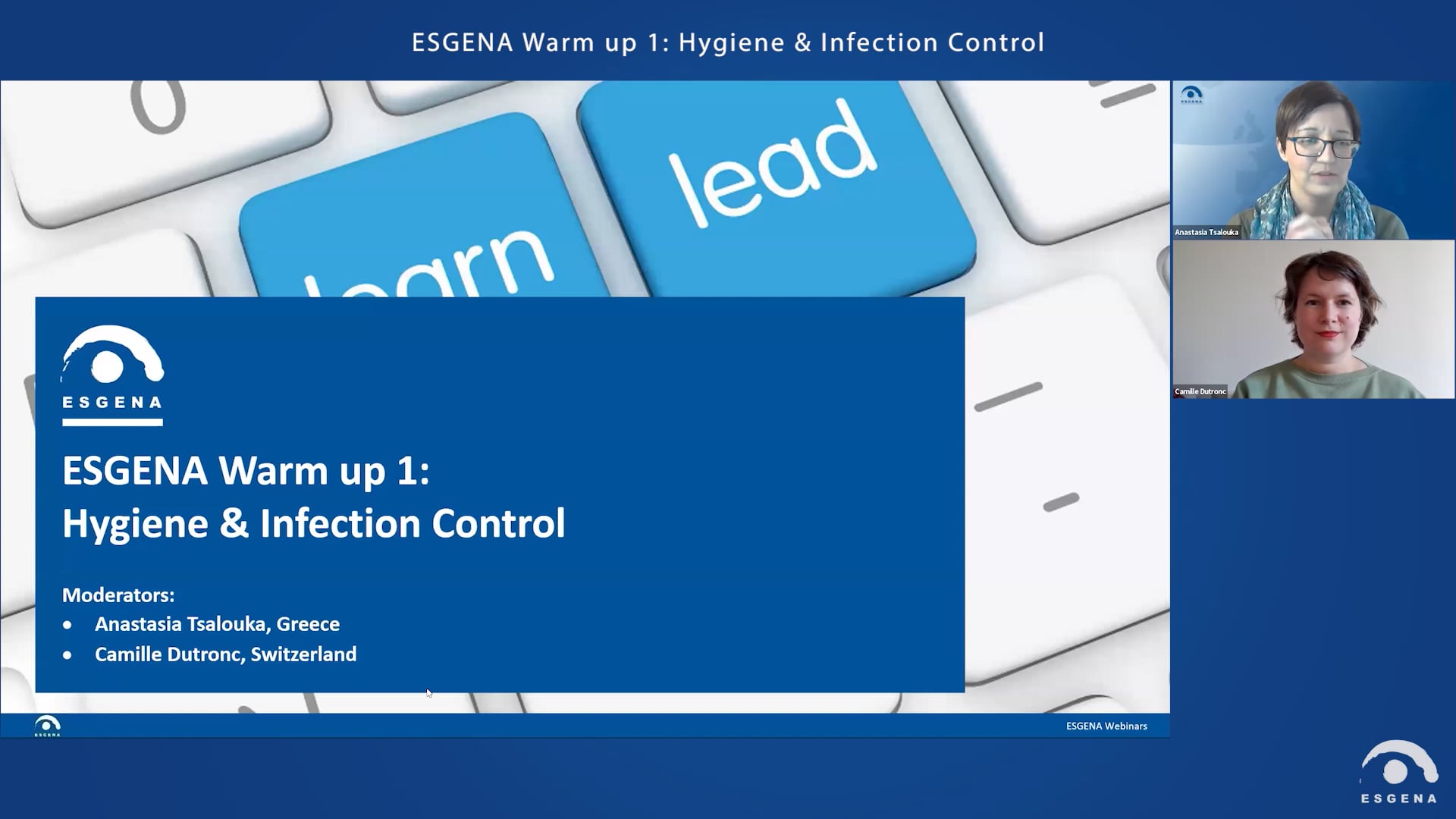 ESGENA Warm up 1 (prior to ESGE Days 2026): Hygiene & Infection Control